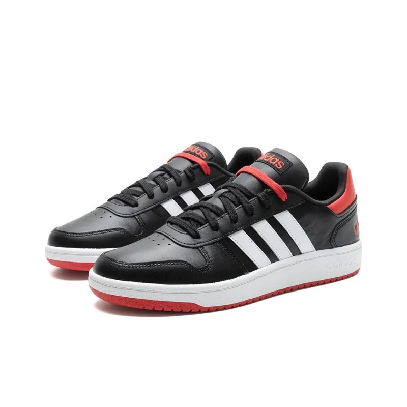 adidas Hoops 2.0 Black Red White-2