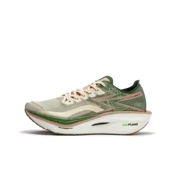 361° Fly Burn 3 Cushioning Anti Slip And Wear Resistant Rebound Low Top Running Shoes Unisex White Green