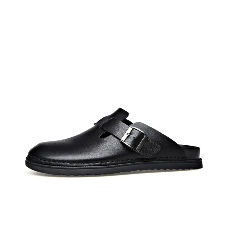 LUOMAIKE Wrap toe Slippers Men's Black-0