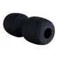 Dual Head Foam Roller-Black