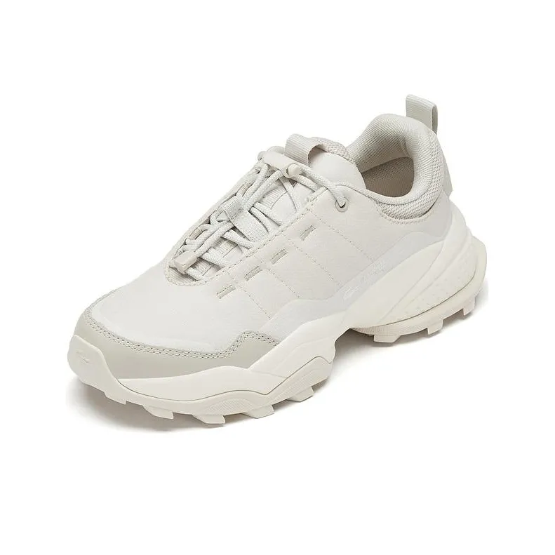 LACOSTE Wear resistant And Lightweight Low Top Casual Shoes Women's Ecru-1