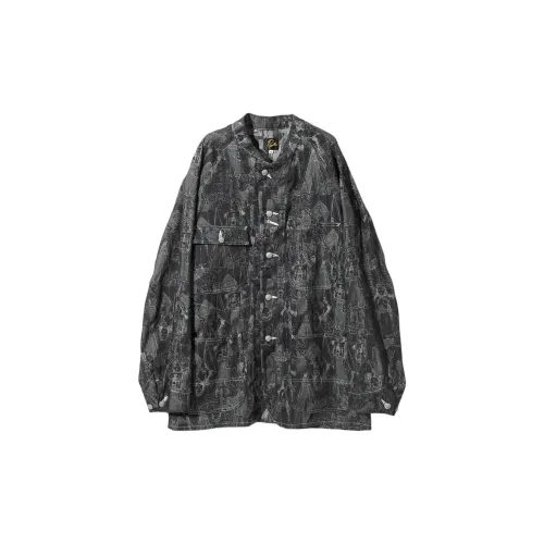 Needles Denim Jackets Unisex Black