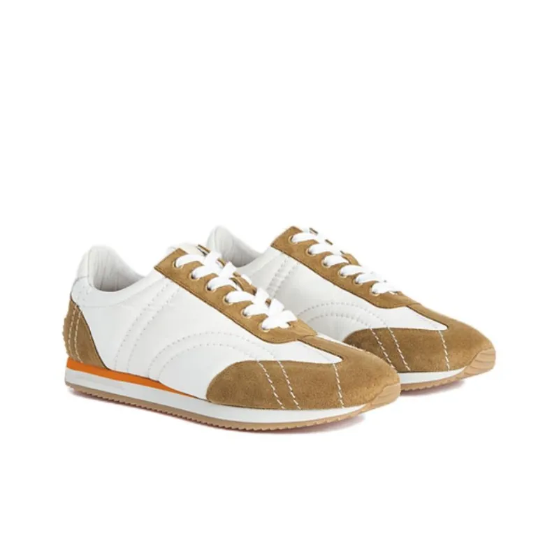 TOTEME Low Top Casual Shoes Women's White Brown-2