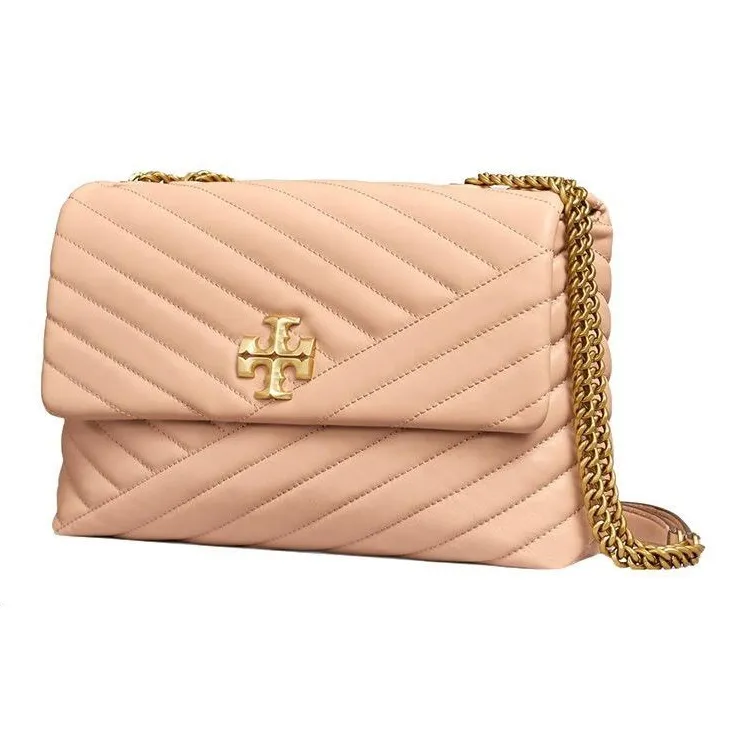 TORY BURCH Kira Leather Shoulder Bag, Crossbody Bag Regular Women's Sand-1