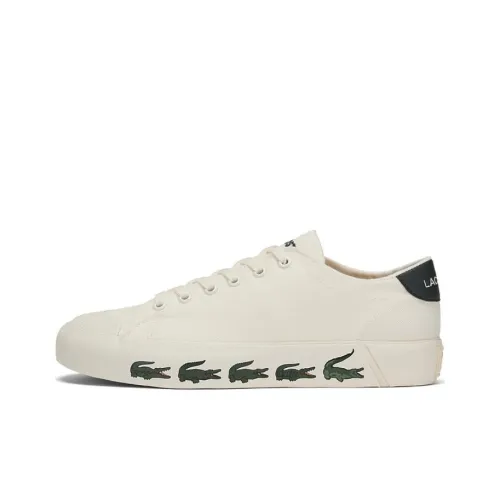 LACOSTE Skateboard Shoes Women's Low-Top White/Green