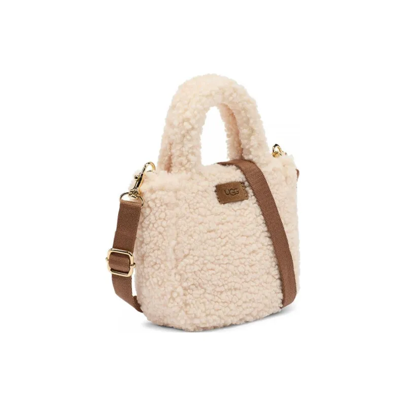 UGG Sherpa Shoulder Bag Crossbody Bag Handbag Mini Unisex Natural-1