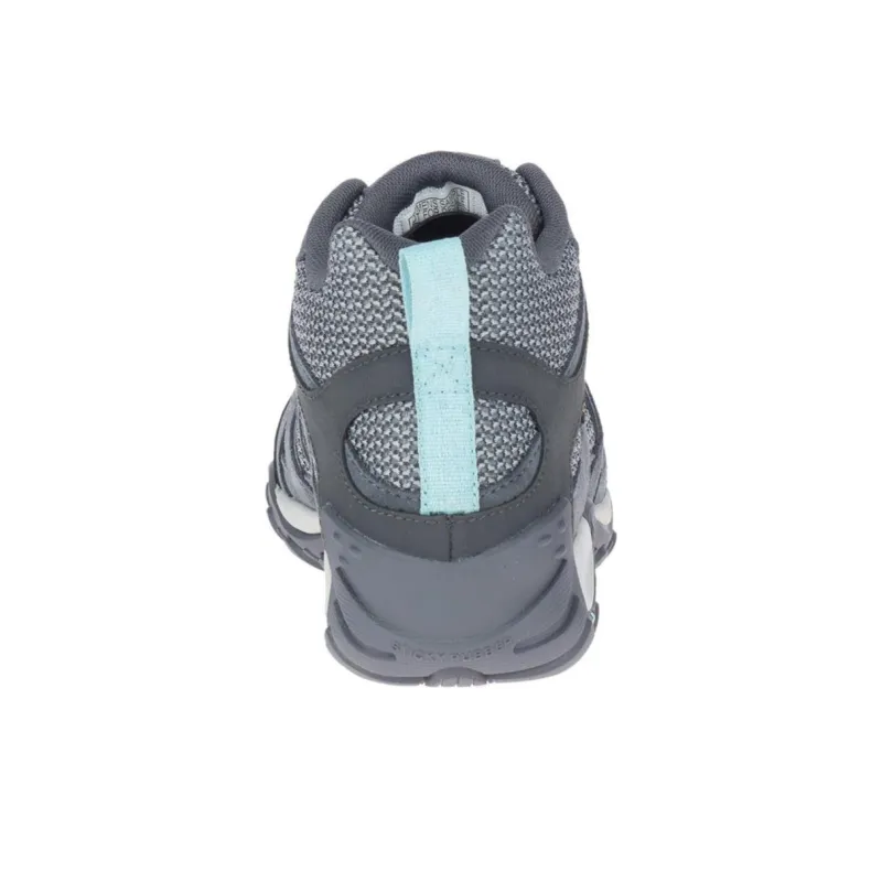 MERRELL Alverstone Mid GTX Anti-Slip Wear-Resistant Mid-Top Outdoor Shoes Women's Gray Blue-5
