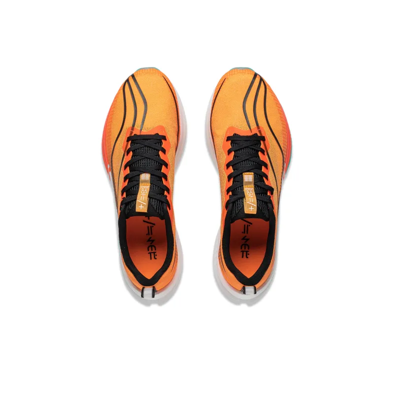 LiNing Red Hare 7 Pro Cushioned Slip-Resistant Low-Top Running Shoes Men's Neon Bright Orange-3