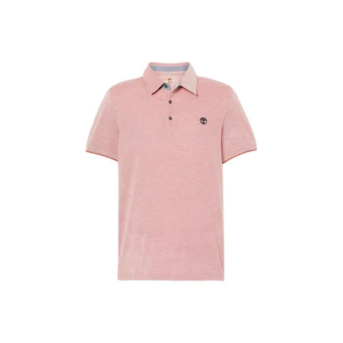Timberland BABOOSIC BROOK Polo Shirt Men's Pink