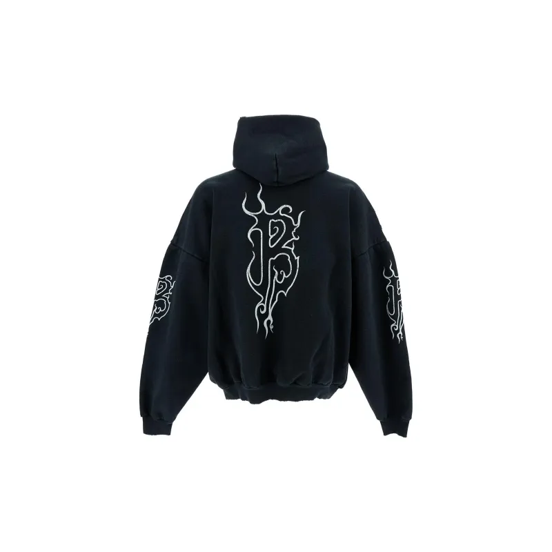 Balenciaga Logo Printed Hoodie-1