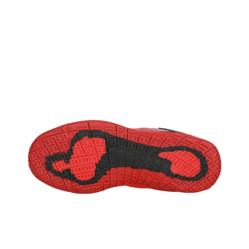VICTOR Cushioned Slip Resistant Mid Top Badminton Shoes Unisex Flame Red-4