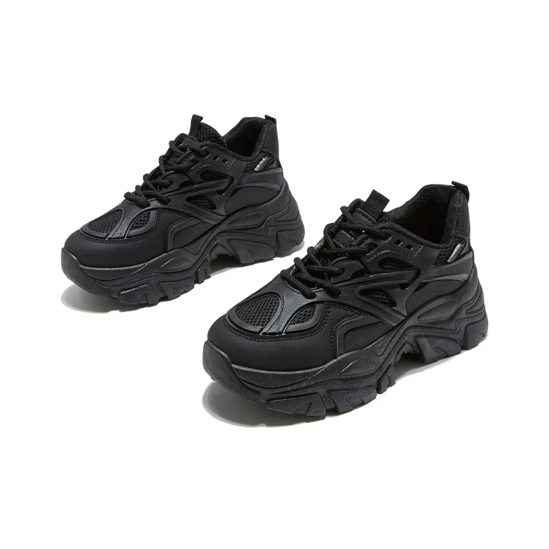 Yiya Height-Enhancing Wear-Resistant Lightweight Low-Top Chunky Sneakers Women's-2