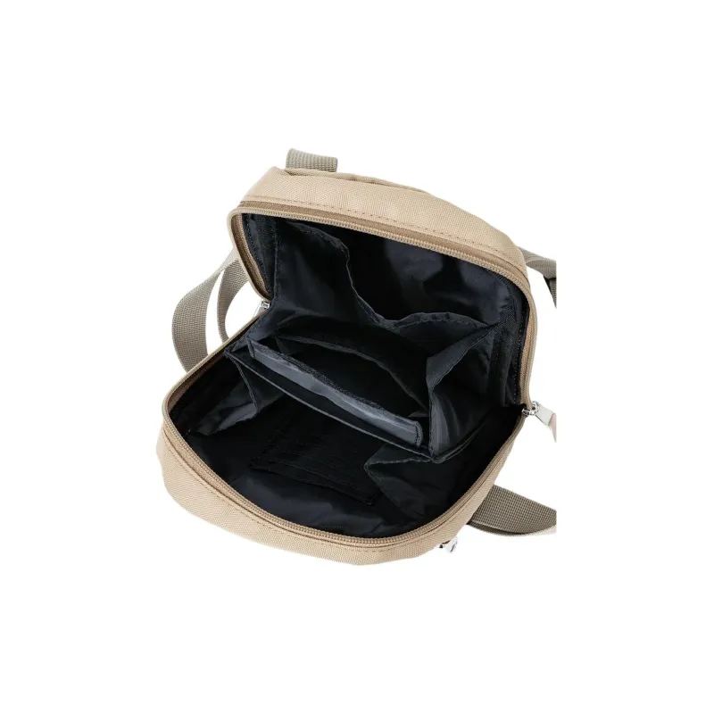 Anello Polyester Wallet Crossbody Bag Shoulder Bag Unisex Light Brown-9