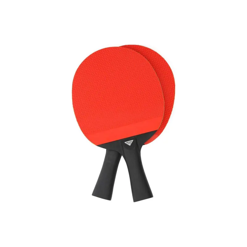 PRADA Ping Pong Paddles Unisex Black Red-1