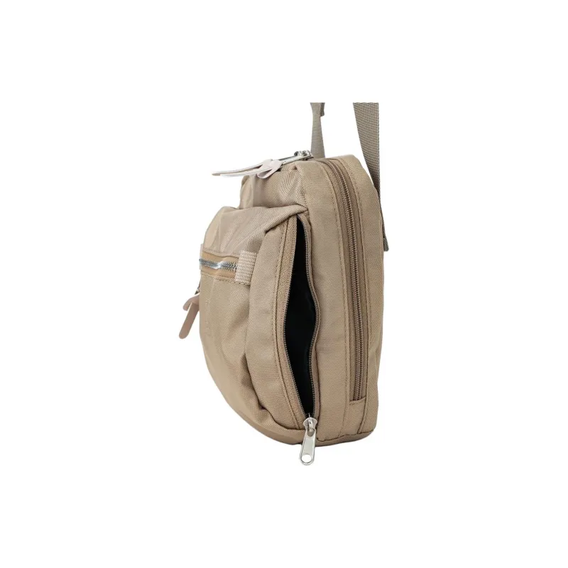 Anello Polyester Wallet Crossbody Bag Shoulder Bag Unisex Light Brown-5