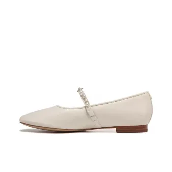 SAM EDELMAN Flat Mary Jane Shoes Women's White