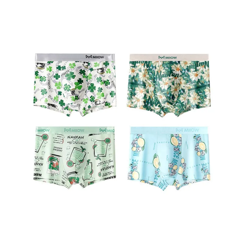 MIIOW Trendy Party Collection Cooling Summer Collection Underpants Men's 4 Pack-25