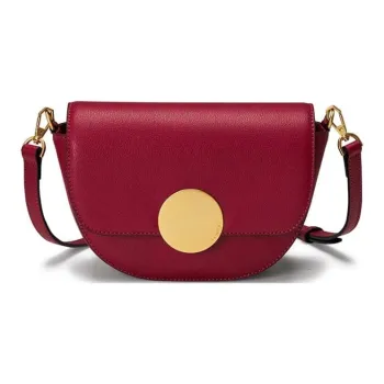ORYANY Leather Saddle Bag Handbag Shoulder Bag Crossbody Bag Women's Red