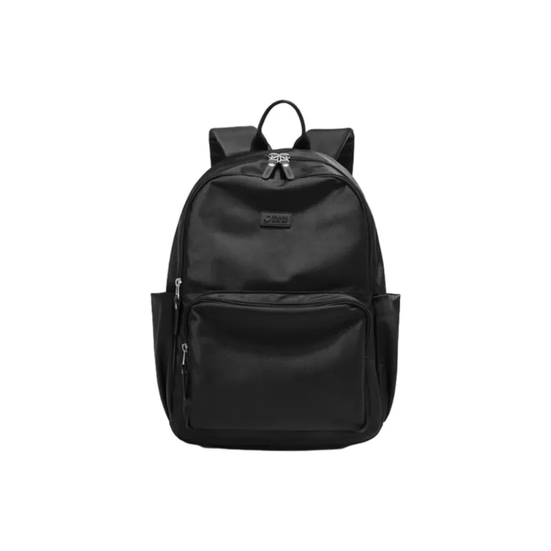 FOUVOR Oxford Travel Bags Backpack Regular Unisex Black/Beige/Dusty Pink-0