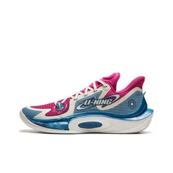 LiNing SONIC 11 Astro S2 Cushioning Anti Slip And Wear Resistant Low Top Basketball Shoes Men's Blue Pink