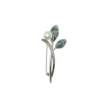 VERENA REINE Plated In 18K White Gold Brooches Women's