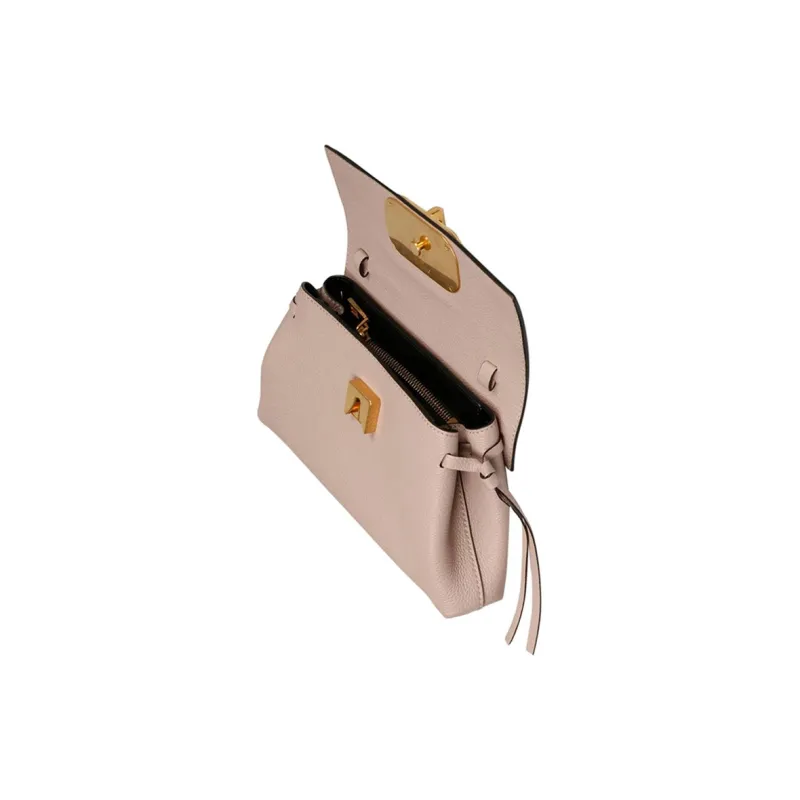 Valentino Leather Envelope Bag Clutch Crossbody Bag Shoulder Bag Women's Pink-3