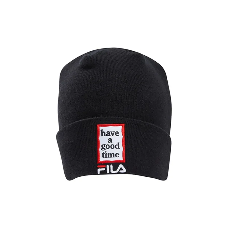 FILA Acrylic, Polyamide, Sheep Wool Beanies Unisex Black, White-1