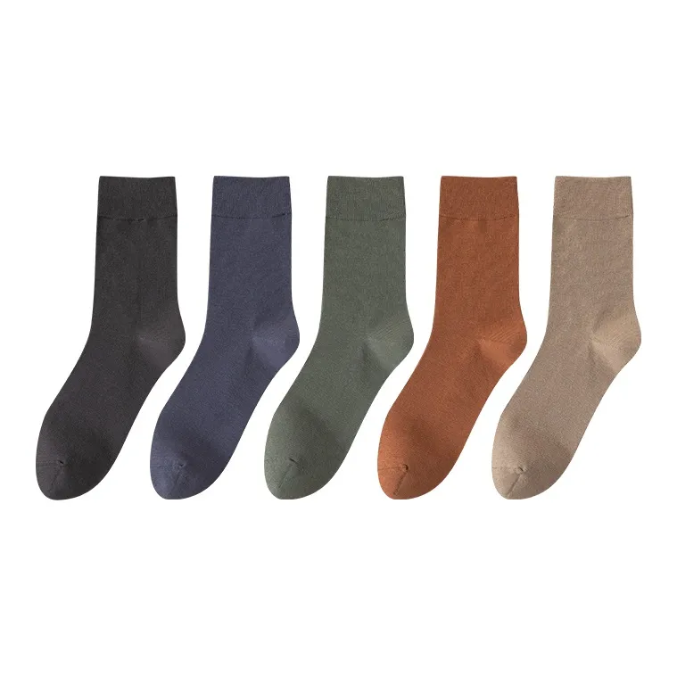 AOKANG Mid Calf Socks Men's 5 Pack-0