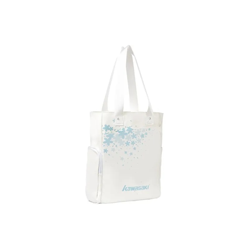Kawasaki Pu Shoulder Bag Regular Unisex Cyan White-1