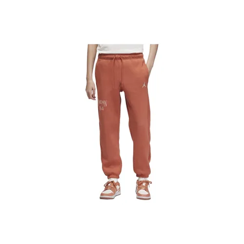 Jordan Knitted Sweatpants Women's Gray Peach