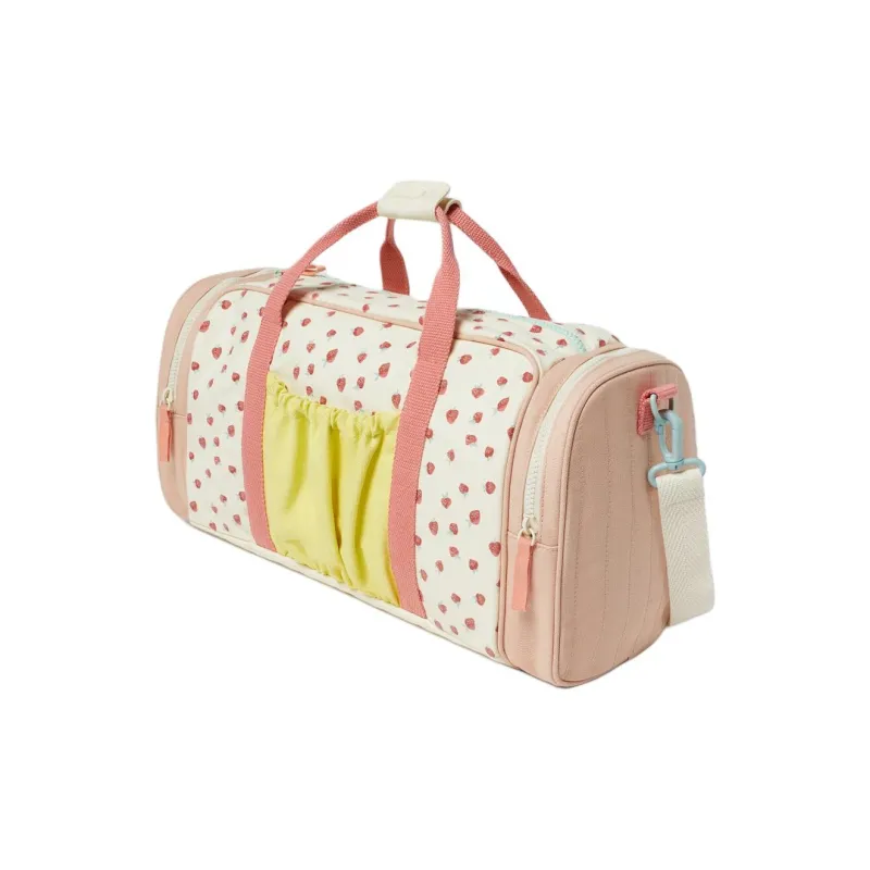 ZARA Cotton Bowling Bag Shoulder Bag Crossbody Bag Handbag Regular Women's Pink-1
