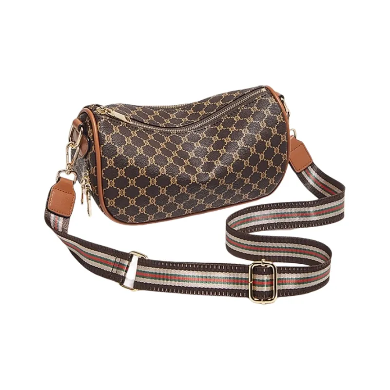 Marino Orlandi Synthetic Leather Dumpling Bag Pillow Bag Fanny Pack Shoulder Bag Crossbody Bag Women's Coffee/Coffee-1