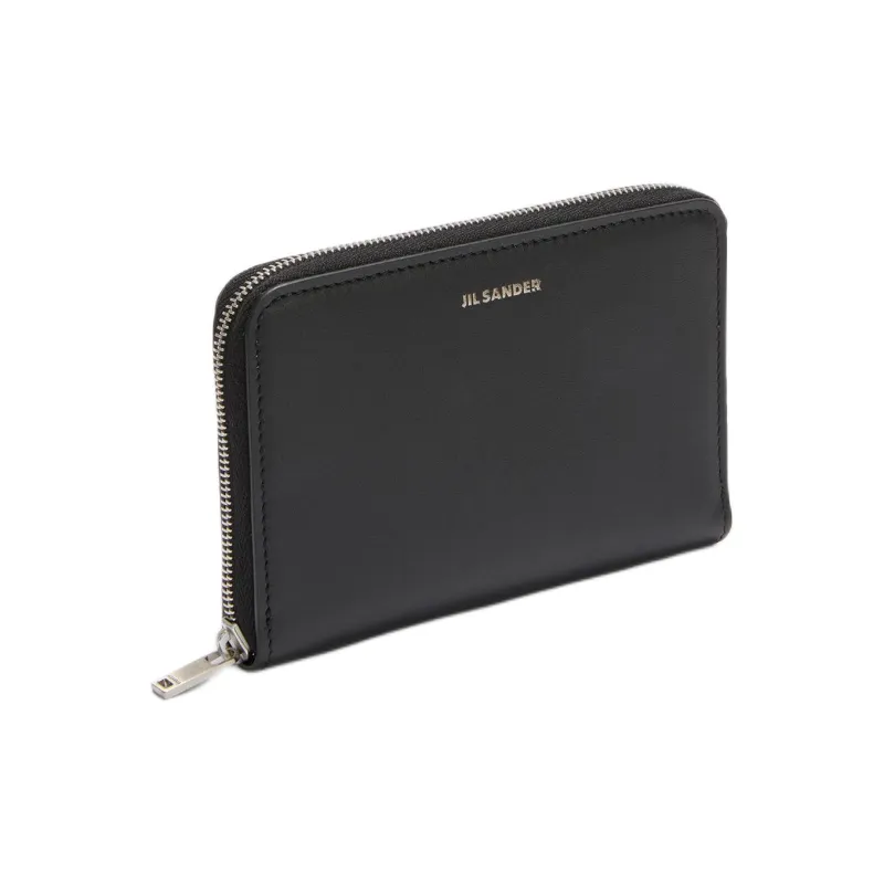 JIL SANDER Logo Debossed All Around Zip Wallet-1