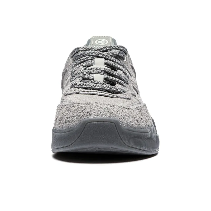 LiNing Wear-Resistant Low-Top Skateboard Shoes Men's Gray-4