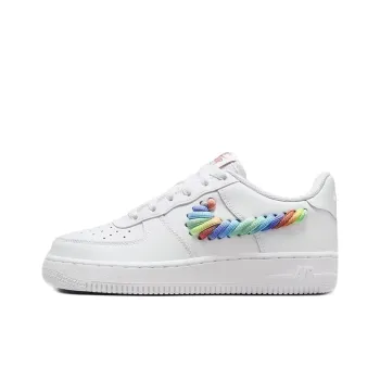 Nike Air Force 1 Anti-Slip Wear-Resistant Low-Top Skateboard Shoes Men's White Multicolor