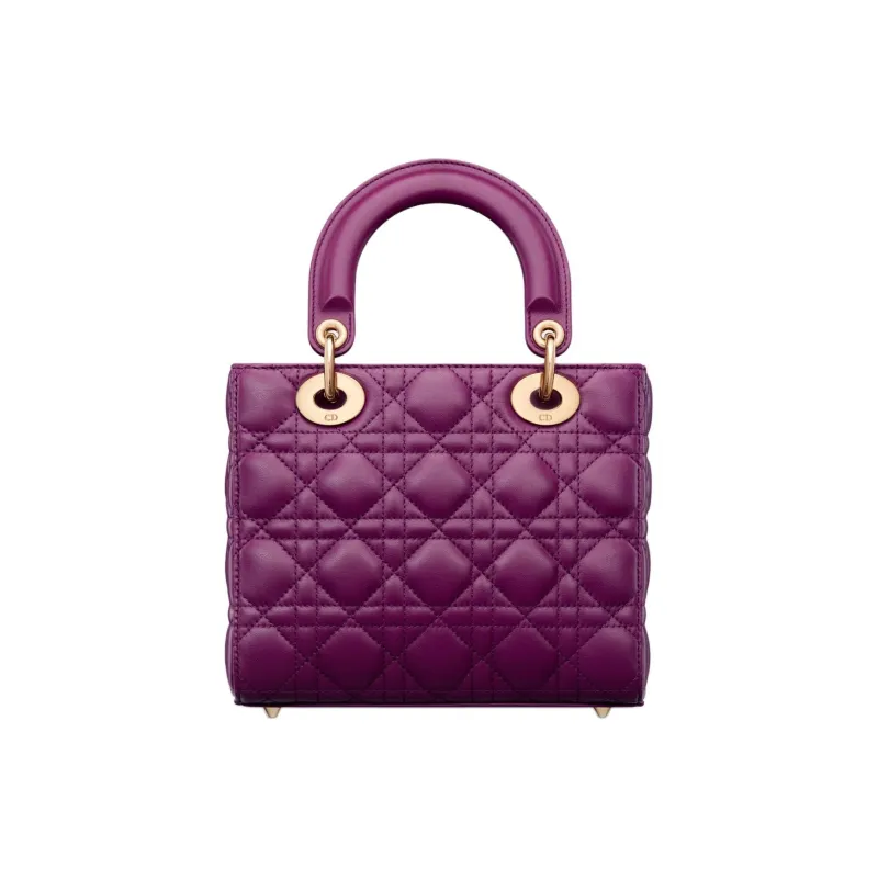 DIOR Lady Dior Sheepskin Lady Dior Bag, Shoulder Bag, Crossbody Bag, Handbag Trumpets Women's Mulberry Purple-2