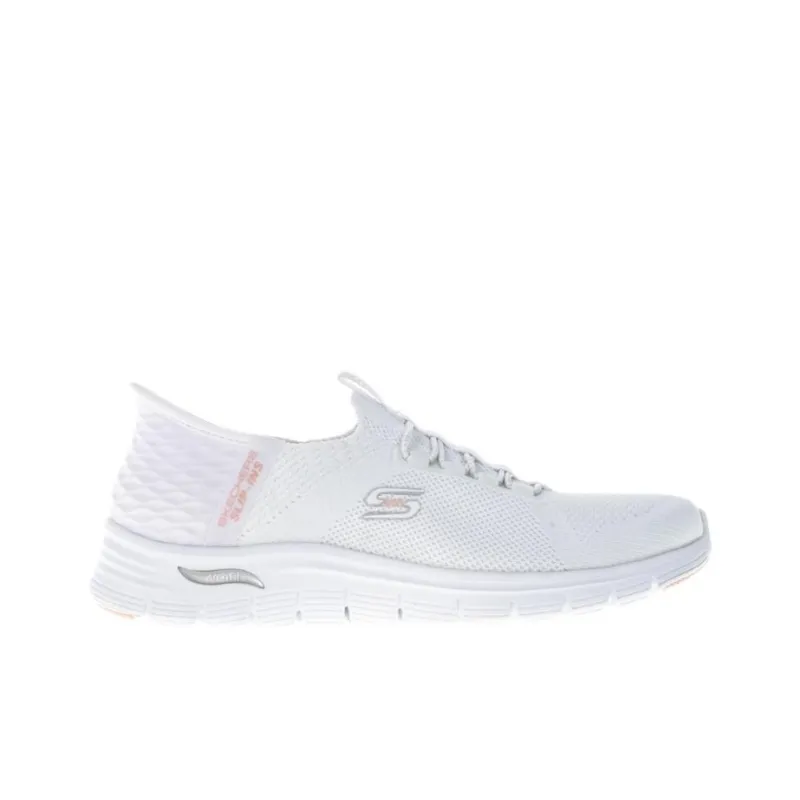 Skechers ARCH FIT VISTA Cushioning Wear-Resistant Low-Top Casual Shoes Women's White-1