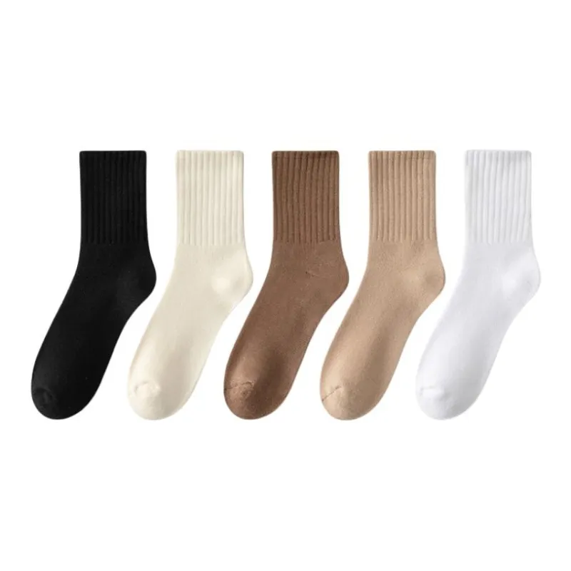 MIIOW Mid Calf Socks Men's 5 Pack-2