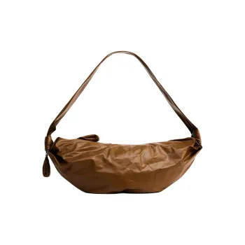 Lemaire Cow Leather Croissant Bag, Handbag, Shoulder Bag, Crossbody Bag Medium Size Women's Deep Ochre