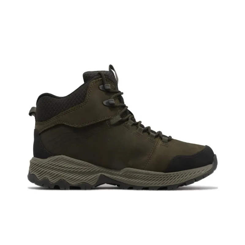 MERRELL Forestbound Mid WP Cushioning Wear-Resistant High-Top Hiking Shoes Men's Army Green-1