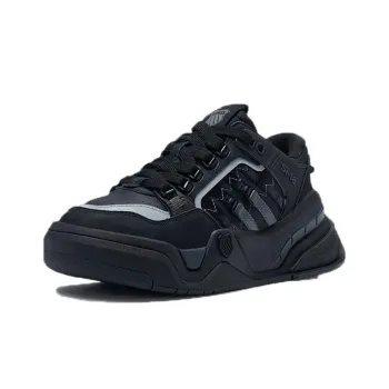 KSWISS Shock Absorbers With Slip Resistant And Abrasion Resistant Properties Low Top Casual Shoes Unisex Black Gray