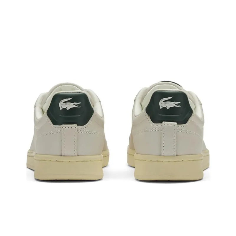 LACOSTE Low Top Skateboard Shoes Women's Ecru Light Yellow-2