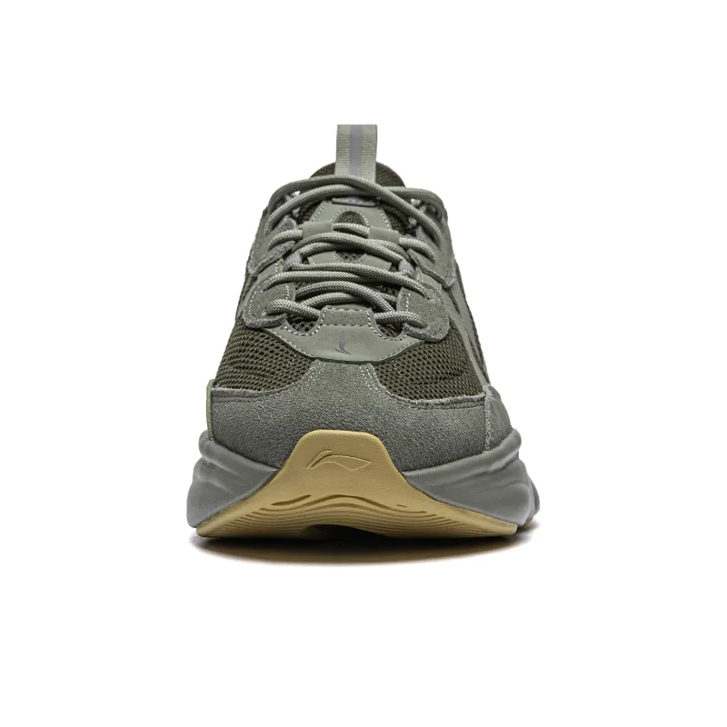 LiNing Milk Coconut 2.0 Anti Slip Wear Resistant Low Top Casual Shoes Men's Green-4