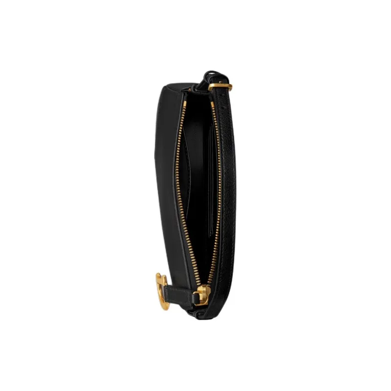DIOR Sheepskin Clutch Bag Over The Shoulder Women's Black-3
