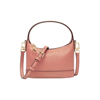 MICHAEL KORS Wythe Cow Leather Handbag, Shoulder Bag, Crossbody Bag Trumpets Women's Rose Pink