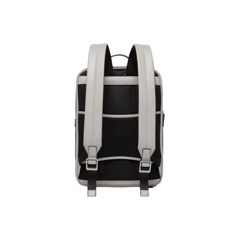 MICHAEL KORS MK Cooper Artificial Leather With Textile Backpack Medium Size Men's Pearl Gray-1