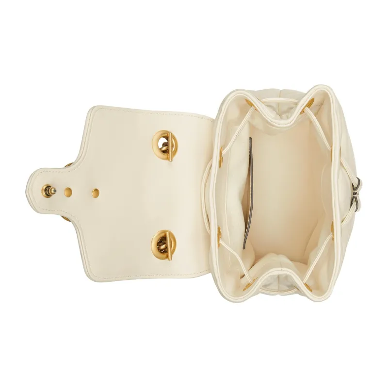 GUCCI GG Marmont Quilted V-Shaped Leather Backpack Women's White-6