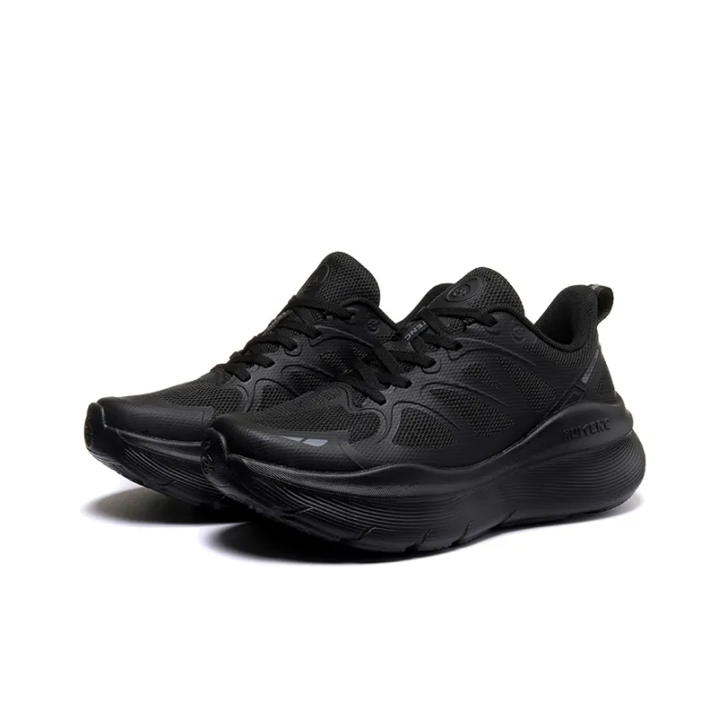 HUITENG Running Shoes Unisex Low Top Black White/Vibrant Orange/Dopamine Pink/Dream Blue/Phantasm Purple/Interstellar Black-36