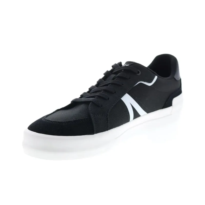 LACOSTE Low Top Skateboard Shoes Men's Black-2
