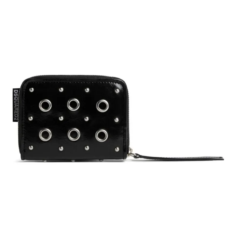 DSQUARED 2 Eyelet detail Leather Wallet-1